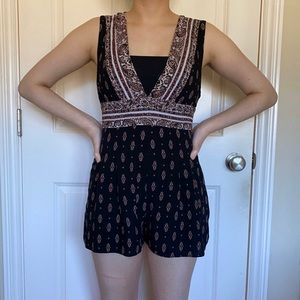 Urban Outfitters black short romper